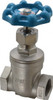 Legend Valve 3/4" Pipe, Threaded Stainless Steel Solid Wedge Stem Gate Valve 600 WOG, 125 WSP 113-404 - 03492469