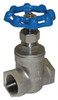 Legend Valve 1-1/4" Pipe, Threaded Stainless Steel Solid Wedge Stem Gate Valve 600 WOG, 125 WSP 113-406 - 03492485