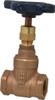 NIBCO 1/2" Pipe, Class 125, Threaded Bronze Solid Wedge Stem Gate Valve 200 WOG, 125 WSP, Screw-In Bonnet NL0J006 - 81452690