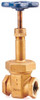 NIBCO 3/8" Pipe, Class 150, Threaded Bronze Solid Wedge Rising Stem Gate Valve 300 WOG, 150 WSP, Bolted Bonnet NL1M005 - 81928848