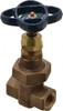 NIBCO 3/8" Pipe, Class 300, Threaded Bronze Alloy Solid Wedge Stem Gate Valve 600 WOG, 300 WSP, Union Bonnet NL2I005 - 82029562