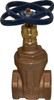 NIBCO 1-1/2" Pipe, Class 125, Threaded Bronze Solid Wedge Stem Gate Valve 200 WOG, 125 WSP, Screw-In Bonnet NL0J00C - 81452674