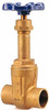 NIBCO Class 125, Soldered Bronze Solid Wedge Rising Stem Gate Valve 200 WOG, 125 WSP, Screw-In Bonnet NJ0500D - 76616457