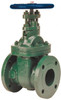 NIBCO 3" Pipe, Class 150, Flanged-Raised Face Ductile Iron Solid Wedge Stem Gate Valve 285 WOG, 150 WSP, Bolted Bonnet NHA701F - 75961946