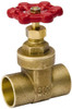 Value Collection 3/4" Pipe, Class 150, C x C Brass Wedge Compact Gate Valve 200 WOG, 200 WSP, Screw Over Bonnet, For Use with Water, Oil & Gas 100-454NL - 45884087
