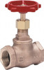 Milwaukee Valve 1/2" Pipe, Threaded (NPT) Ends, Bronze Integral Globe Valve Bronze Disc, Threaded Bonnet, 200 psi WOG, 125 psi WSP, Class 125 502-12 - 36053155