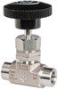 Ham-Let 5,000 Max psi, 1/2" Pipe, 316 Grade Stainless Steel, Inline Stem Regulating Instrumentation Needle Valve FNPT x FNPT End Connections, Swaglok SS-18RF8 3201224 - 85552412