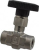 Parker Hannifin 5,000 Max psi, 1/4" Pipe, 316 Grade Stainless Steel, Inline Instrumentation Needle Valve FNPT x FNPT End Connections 4F-V6LN-SS - 86640612