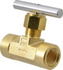 Parker Hannifin 3,000 Max psi, 1/2" Pipe, Brass, Inline Instrumentation Needle Valve FNPT x FNPT End Connections 8F-V12LN-B - 86640539