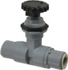 The Specialty Mfg. Co. 3/8" Pipe, Inline Needle Valve EPDM Seal, Push To Connect x Push To Connect Ends, PVC Valve, 125 Max psi 7030990 - 62229190