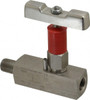 Value Collection 1/4" Pipe, Inline Soft Seat Needle Valve MNPT x FNPT Ends, Grade 316 Stainless Steel Valve, 6,000 Max psi NVA1000 - 00075895
