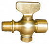 Apollo Valves Conbraco 1/8" Pipe, Tee Handle, MNPT x FNPT End Connection, Air Cock 200 Max psi, Brass 41-400-04 - 37013232