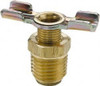 Parker Hannifin 3/8" Pipe, External Seal Drain Cock & Shutoff Valve 3/8-18 Thread, 150 Max psi DC604-6 - 32135980