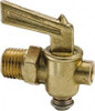 Parker Hannifin 1/2" Pipe, Male Pipe Drain Cock & Shutoff Valve 1/8-27 Thread, 150 Max psi DC601-8 - 32135899
