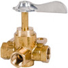 Parker Hannifin 1/4" Pipe, Female Pipe Drain Cock & Shutoff Valve 1/4-18 Thread, 30 Max psi V406P-4 - 32135840