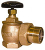 Legend Valve 1-1/2" Pipe, 60 psi WOG Rating, FNPT x Male Union End Connections, Handwheel Steam Angle Radiator Valve 15 psi Steam Pressure Rating, Bronze 110-107 - 36896520