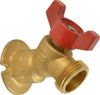 B&K Mueller 1/2" Pipe, Brass Sillcock Tee Handle, FNPT x GHT End Connections, 125 psi WOG Rating 108-053HN - 65177487