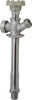B&K Mueller 1/2" Pipe, 6" Long Shank, Chrome Plated Brass Antisiphon Frostfree Sillcock Handwheel Handle, Male & Solder End Connections, 125 psi WOG Rating 104-823HC - 04180865