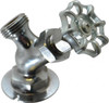 Legend Valve 3/4" Pipe, Chrome Plated Brass Sillcock Handwheel Handle, FNPT x GHT End Connections, 125 psi WOG Rating 107-404 - 36896405