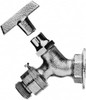 Legend Valve 3/4" Pipe, Chrome Plated Brass Sillcock with Vacuum Breaker Loosekey Handle, FNPT x GHT End Connections, 125 psi WOG Rating 107-418 - 36896470