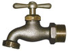 Legend Valve 3/4" Pipe, 125 psi WOG Rating, Lead Free Brass Hose Bibb, Stop Valve Tee Handle, MNPT x MGHT End Connections 107-165NL - 87029526