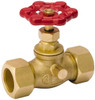 Value Collection 3/4" Pipe, 125 psi WOG Rating, Brass Stop & Waste Valve Lobe Type Handle, Comp End Connections, Use with Water, Oil, Air 105-614NL - 45884889