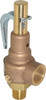 Apollo Valves Conbraco 3/4" Inlet, 1" Outlet, High Pressure Safety Valve 75 Max psi, Bronze 19KEDA75 - 37012689