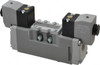 Parker Hannifin 120 VAC Aluminum Double Solenoid 3- Position Solenoid Valve Center Exhaust Open H16VXBG023D - 51017622