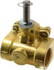 Parker Hannifin 1-1/4" Port Brass Two-Way Piloted Diaphragm Solenoid Valve Normally Closed 20F24C2172A3F - 68014497