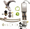 Rubbermaid Chrome 8" Centerset Electronic Faucet Complete Kit Powered by 4 D Battery & Optional AC Adapter, Milano Spout, 8" Mounting Centers, Surround Sensor 1782744 - 61664207
