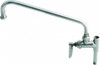 T&S Brass Low Spout, Lever Design, Single Hole Mount, Add On Faucet for Pre Rinse Units 12 Inch Spout, Lever Handle B-0156 - 32072829
