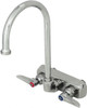 T&S Brass Standard, 2 Way Design, Wall Mount, Workboard Wall Mount Faucet 8-3/4 Inch Spout, Lever Handle B-1146 - 32071722