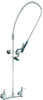 T&S Brass No Spout, 2 Way Design, Wall Mount, Wall Pre Rinse Faucet Assembly Lever Handle B-0133-B - 32071680