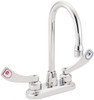 Moen 2 Hole Mount, Spout Reach Commercial Faucet Two Handle, Wrist Blade Handle, High Spout, No Drain 8279 - 79418810