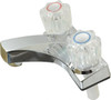 B&K Mueller Knob Handle, Deck Plate Bathroom Faucet Two Handle, No Drain, Standard Spout 121-014 - 65382517