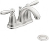 Moen Lever Handle, Residential Bathroom Faucet Two Handle, Pop Up Drain, Arc Spout 6610 - 79418778