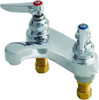 T&S Brass Lever Handle, Deck Mounted Bathroom Faucet Lavatory Faucet with Pop Up, No Drain, Standard Spout B-0871 - 32072415