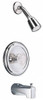Moen Concealed, One Handle, Chrome Coated, Steel, Valve, Shower Head and Tub Faucet Knob Handle, Acrylic Handle 2353 - 81209934