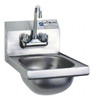 Eagle MHC 9-3/4" Long x 13-1/2" Wide Inside, 1 Compartment, Stainless Steel Stainless Steel Hand Sink 20 Gauge, 12" Long x 18" Wide x 14-1/4" High Outside, 6-3/4" Deep HSAN-10-F - 08940918