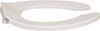 Centoco 17.88 Inch Long, 1 Inch Inside Width, Polypropylene, Elongated, Open Front without Cover, Toilet Seat 14 Inch Outside Width, Residential, Commercial, Health Care, Industrial, Institutional Installation, White 550STSCC-001 - 92907393