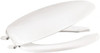 Centoco 18-3/4 Inch Long, 2 Inch Inside Width, Polypropylene, Elongated, Open Front with Cover, Toilet Seat 14 Inch Outside Width, Commercial, Hotel-Motel, Institutional Installation, White 620-001 - 92907526