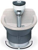 Bradley Semi-Circular, Foot-Controlled, Internal Drain, 54" Diam, 4 Person Capacity, Bradstone, Wash Fountain 3 GPM, 9" Bowl Depth, 29-1/4" High S93-567 - 06048029
