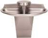 Bradley Semi-Circular, Foot-Controlled, External Drain, 54" Diam, 4 Person Capacity, Stainless Steel, Wash Fountain 0.5 GPM S93-632 - 40742371