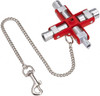 Knipex 1 Piece Cabinet Key 5, 6, 7 to 8, 9 to 10mm Square Capacity, 7, 8 to 9, 10 to 11mm Triangular Capacity, 3 to 5mm Two-Way Key Bit Capacity, 6mm Half Moon Capacity 00 11 06 - 30060735