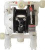 ARO Fluid Management 1/2" NPT, Nonmetallic, Air Operated Diaphragm Pump Santoprene Diaphragm, Polypropylene Housing PD05P-ARS-PAA-B - 60600145