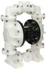 SANDPIPER Pump 1-1/2" NPT, Nonmetallic, Air Operated Diaphragm Pump PTFE Diaphragm, Polypropylene Housing S15B3P2PPUS000. - 05313499