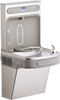 Elkay 8 GPH Cooling Capacity Barrier Free Wall Mounted Water Cooler & Fountain Bottle Filling, 20 to 105 psi, 0.20 hp, Stainless Steel LZS8WSSP - 92932789