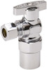 Value Collection CPVC 1/2 Inlet, 125 Max psi, Chrome Finish, Brass Water Supply Stop Valve 3/8 Compression Outlet, Angle, Chrome Handle, For Use with Any Water Supply Shut Off Application 190-732HC - 45883923
