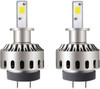 PRO-SOURCE 5,000 Lumens, 12-24 VDC, H3 LED Headlights (Pair) 6500K Cool White Color Scale, 30 Low/High Watt, 30,000 to 50,000 Average Life Hours CED6236-MSC - 38192977