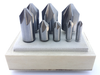 Precise 1/4-1" 8 Piece  82 Degree 6 Flute Chatterless Countersink Set - 2001-3001